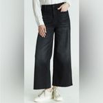 Oat New York High Rise Wide Leg Patch Pocket Jeans Black Size 30 Photo 1