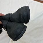 UGG  Oregon Avalahn Double Buckle Women's Black Shearling Suede Boots Size 7 Photo 4