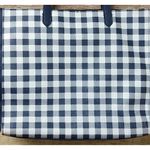 Tommy Hilfiger Navy Blue & White Plaid Large Tote Purse Shopper Shoulder Bag Photo 4