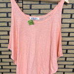 We The Free  Peach Cold‎ Shoulder Top Size Large Photo 0