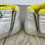 P448 Faux Fur Lined Fanti High Top Sneakers 38 Yellow/Grey Silver $348 Photo 6