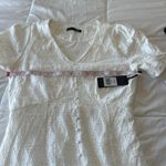 New Black Tape White Eyelet Short Sleeve Dress size small Photo 4