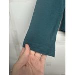 Lee  Women’s XL Teal Long Sleeve Henley Shirt Button Front Photo 2