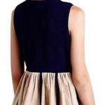 Anthropologie MOTH Darcy Peplum Navy Knit Sleeveless Vest Photo 1