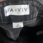 Ava & Viv HIGH RISE 90S STRAIGHT JEANS BLACK WASH SZ 26 NWT Photo 7