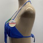 Hula Honey  Size Medium Fringe Reversible Bikini Top With Padding. New With Tags. Photo 2
