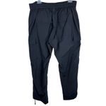 Solid Basics Black Elastic Waist Lightweight Windbreaker Athletic Pants Size XL Photo 1