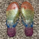 Wild Diva Rainbow Studded Jelly Sandals Photo 7