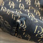 Dooney & Bourke Black and Brown Logo Satchel Photo 2