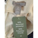 H&M H M Cream Textured Ruched Long Sleeve Mini Dress Size M Photo 3