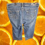 Kut From The Kloth KUT from the Kloth Denim Capri Jeans Embroidered Pockets Blue Women's Size 8 Photo 3