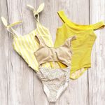 Old Navy Konal Sol Shein Womens Beach Bundle Lot (3) One Piece Swimsuits Size L Photo 0