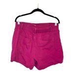 Knox Rose Pink High Rise Utility Shorts | Button Front Boho Festival Style M Photo 1