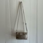 Brighton Rare Modern Vintage HTF Tan Leather Crossbody Adjustable Strap Handbag Photo 5