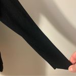 Talbots Petite Black White V-neck Crochet Knit Sweater Size LP Photo 5