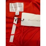 Line and Dot  Kira Maxi Dress in Tomato Red Medium New Womens Satin Gown Photo 7