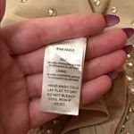 Hot Miami Styles HMS  V-Neck Bodycon Midi Mesh Sleeve Rhinestone Dress Photo 9