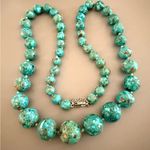 Chic Turquoise AIL Beaded Southwestern Necklace Sterling Silver Blue Photo 3
