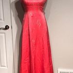 Morgan & Co . Vintage y2k Colorful Coquette Embellished Satin BallGown Halter Empire Beaded Formal Evening Prom Photo 0