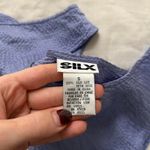 Vintage textured periwinkle lavender blue silk tank top Size small Photo 2