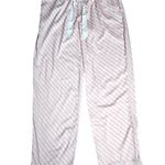 Victoria's Secret Victoria Secret Silky Satin Lounge Pink White Stripe Pajama Pant Large Photo 0