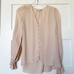 Joie Pink Silk Bolona V Neck Blouse Photo 0