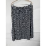 Gap  Side Button Floral Midi Skirt Women 14 Navy Blue Cottage Peasant Prairie Photo 1