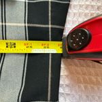 H&M preppy chic black plaid knee length wrapover tie belt asymmetrical hem 2 Photo 7