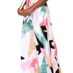 Lulus NWT  Daydreaming White Print Maxi Skirt Colorful Abstract Print Size XS Photo 0