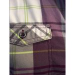 Cabela's Plaid Tunic Large L VNC Purple Gray Black Cabincore Cozy Photo 2