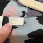 Anthropologie Maeve  Green Black Pink Floral Button Down Shirt Dress Top Womens S Photo 5