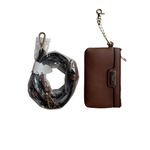 Dune London  Coin Purse and Leather Shoulder Strap Brown New Photo 2