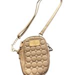 Bebe  Quilted Crossbody Phone‎ Bag Champagne Gold Chain Strap Small Purse Photo 0