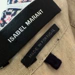 Isabel Marant Neutral Marta Linen Floral Patterned Mini Skirt Photo 1