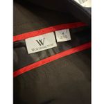 Worthington  Women’s Career Skirt Black Ruffled Back Hem Size 4 Photo 2