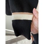 Design History  Stripe Long Sleeve Cashmere Polo- Size L Normcore Classic Photo 2