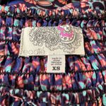 Urban Outfitters  Ecote Dress Blue Pink Floral Flower‎ Silk Cottage Boho Peasant Photo 4