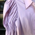 ZARA  STRETCHY POPLIN SHIRT TRF Lilac XS Photo 6