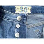 Free People  Cut Off Jean Shorts Size 30 High Rise Button Fly Distressed Festival Photo 5