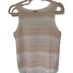Calvin Klein  Jeans Peach/Pink Striped Hi Low Tank Top Festival Concert Career Photo 1