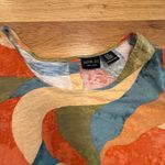 Rachel Zoe Rachel‎ Zoe 2X Abstract Print Top 100% Cotton Retro Mod Festival Travel Tee Photo 1