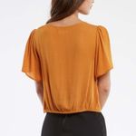 Band of Gypsies Toulon Honey Center Rugged V-neck Top Photo 62