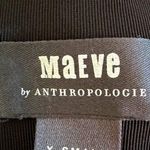 Maeve Anthropologie Alison Jumpsuit in Black Thick Heavy Scuba Stretchy Size XS Photo 6