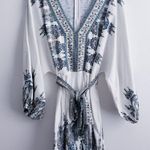 Venus Medallion Bubble Sleeve V-Neckline Romper Photo 0