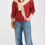 En Saison Colby Oversized Knit Sweater Top Brick Size Small NWT Red Photo 8