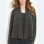 Eileen Fisher  angled hem sequin wool cashmere cardigan sweater Photo 0