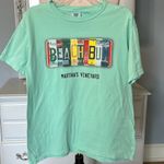 Comfort Colors Marthas Vineyard Beach Bum Tshirt Cotton Shirt Womens Medium Photo 1
