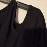 pinc XL Front Zip Cold Shoulder Long Sleeved Tunic Top Black Photo 4