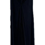 Free People  tank Dress Womens Medium Maxi Sleeveless V Neck Ruched ribbed Photo 0