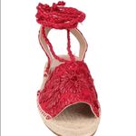NEW Antik Batik Tori designed in Paris beautiful raffia red jute espadri… Size 6 Photo 2